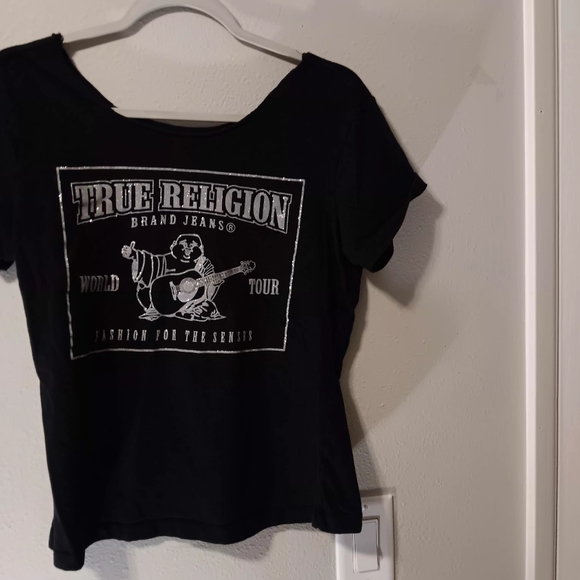 True Religion Black Graphic Short Sleeve Tee - Picture 11 of 11